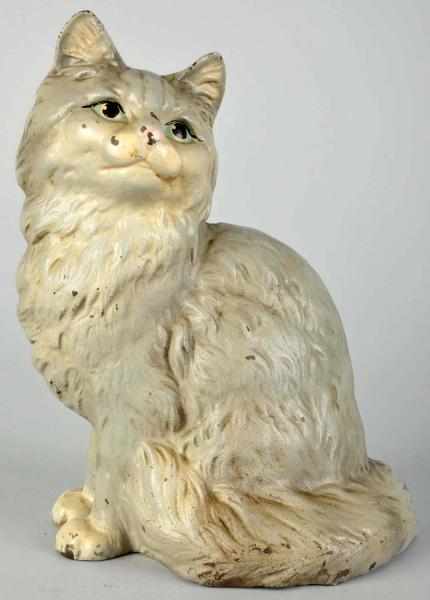 Appraisal: Cast Iron Hubley Sitting Cat Doorstop Description Marked Hubley Condition