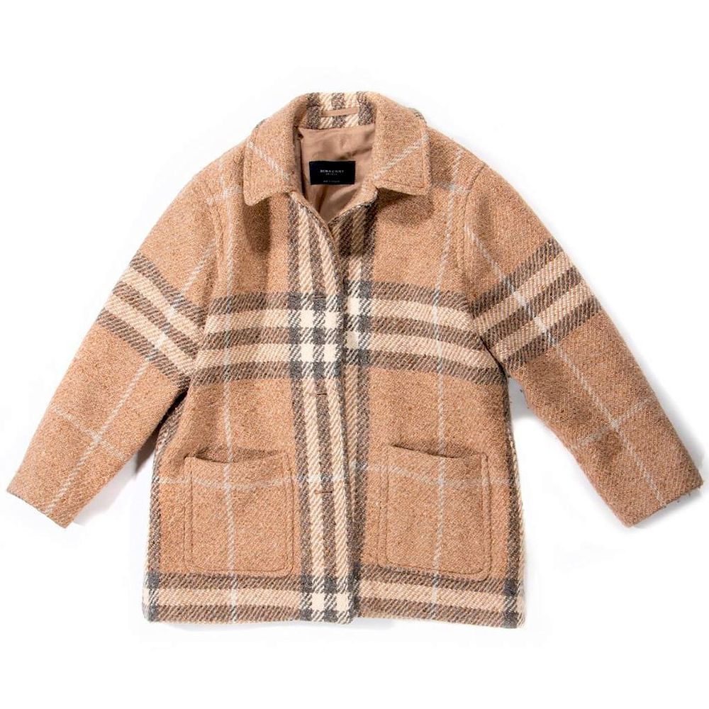 Appraisal: Burberry London Heavy Wool Coat with front pockets size UK