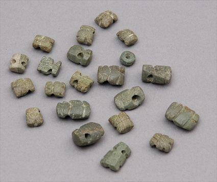 Appraisal: Group of Small Hardstone Jade Pre-Columbian Pendants