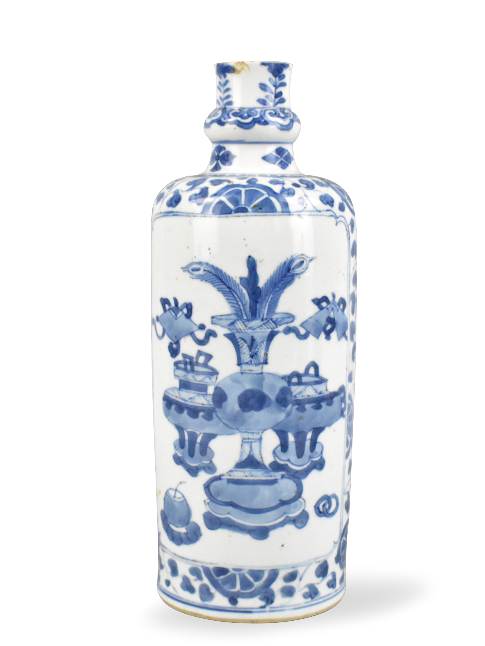 Appraisal: A Chinese blue and white vase Kangxi Period This bottle