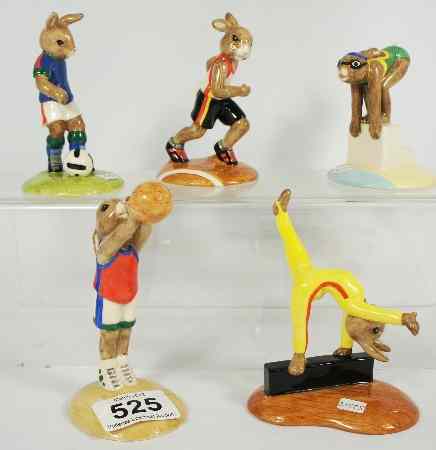 Appraisal: Royal Doulton Bunnykins Games comprising of Soccer DB Basketball DB