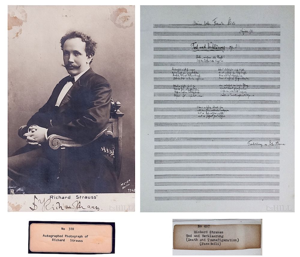 Appraisal: Richard Strauss Autographed Photograph SIGNED Richard Strauss German - Composer