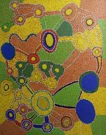 Appraisal: Twentieth Century Australian Aboriginal School Untitled acrylic on linen x