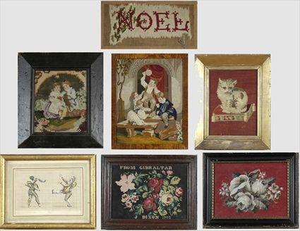 Appraisal: Assorted Needlework Pictures to x to in