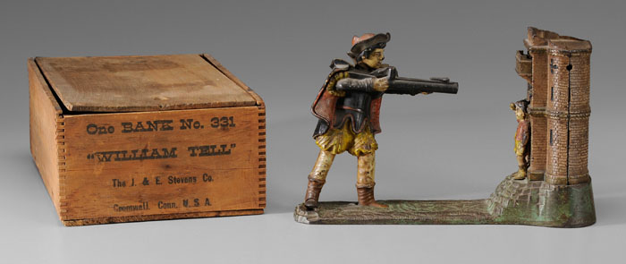 Appraisal: William Tell Mechanical Bank American late th century J E