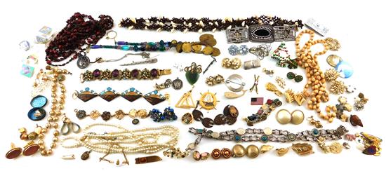 Appraisal: JEWELRY Assortment of tested K K gold sterling silver gold