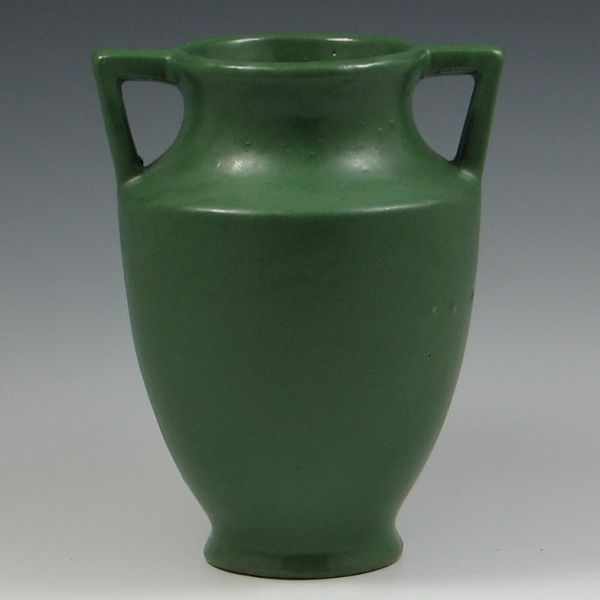 Appraisal: Zanesville Stoneware Matte Green Vase marked die impressed two chips