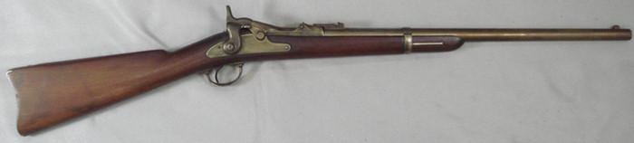 Appraisal: Springfield trapdoor breech-ldg carbine cal bbl Dated on breech-block lock