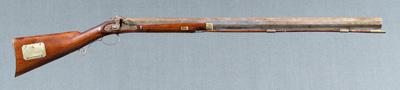 Appraisal: E E Caswell bench rifle cal - in heavy octagonal