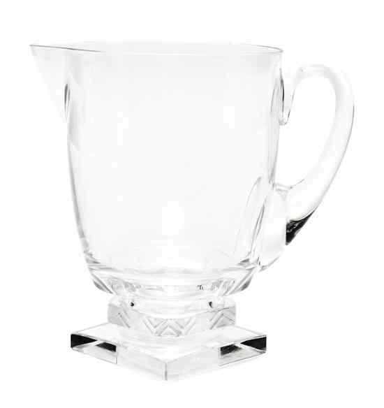 Appraisal: A Lalique Molded and Frosted Glass Pitcher Argos having an