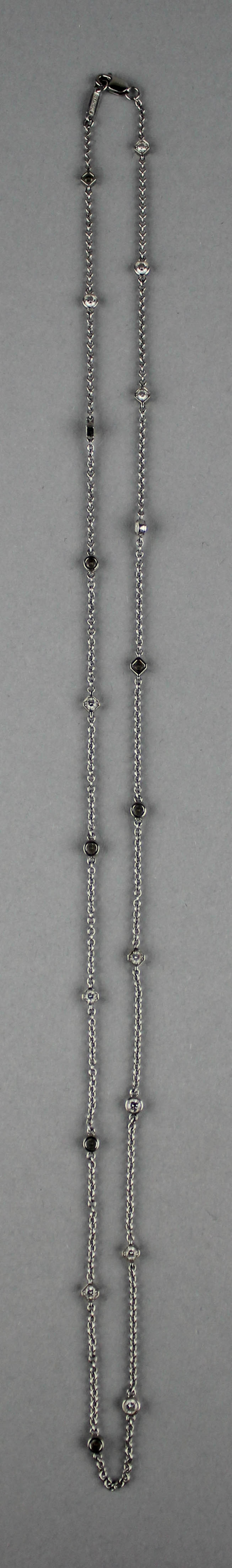 Appraisal: TIFFANY DIAMOND AND PLATINUM NECKCHAIN clasp marked Tiffany Co and