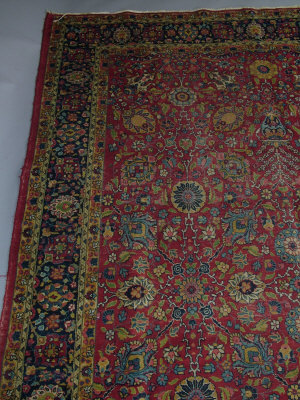 Appraisal: A Tabriz carpet with all over foliate design in a