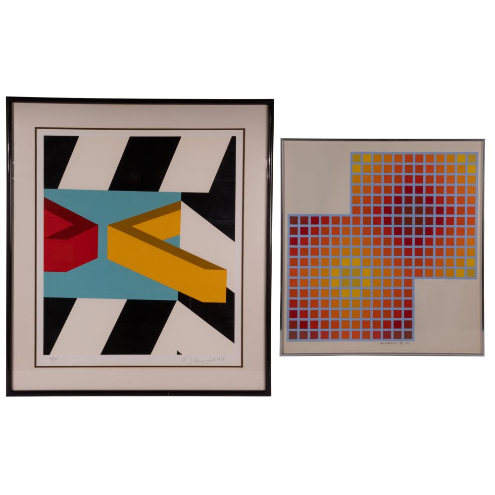 Appraisal: POP AND OP ART SERIGRAPHS items including Allan D Arcangelo