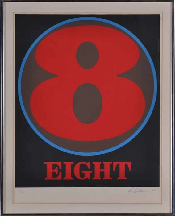 Appraisal: ROBERT INDIANA b FROM PORTFOLIO NUMBERS Serigraph in colors x