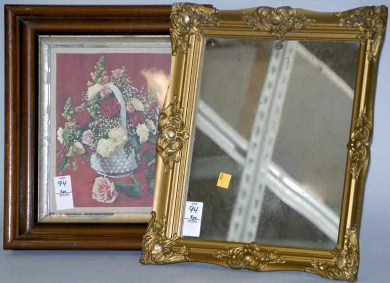 Appraisal: Lot of Frames One with mirror The second has a