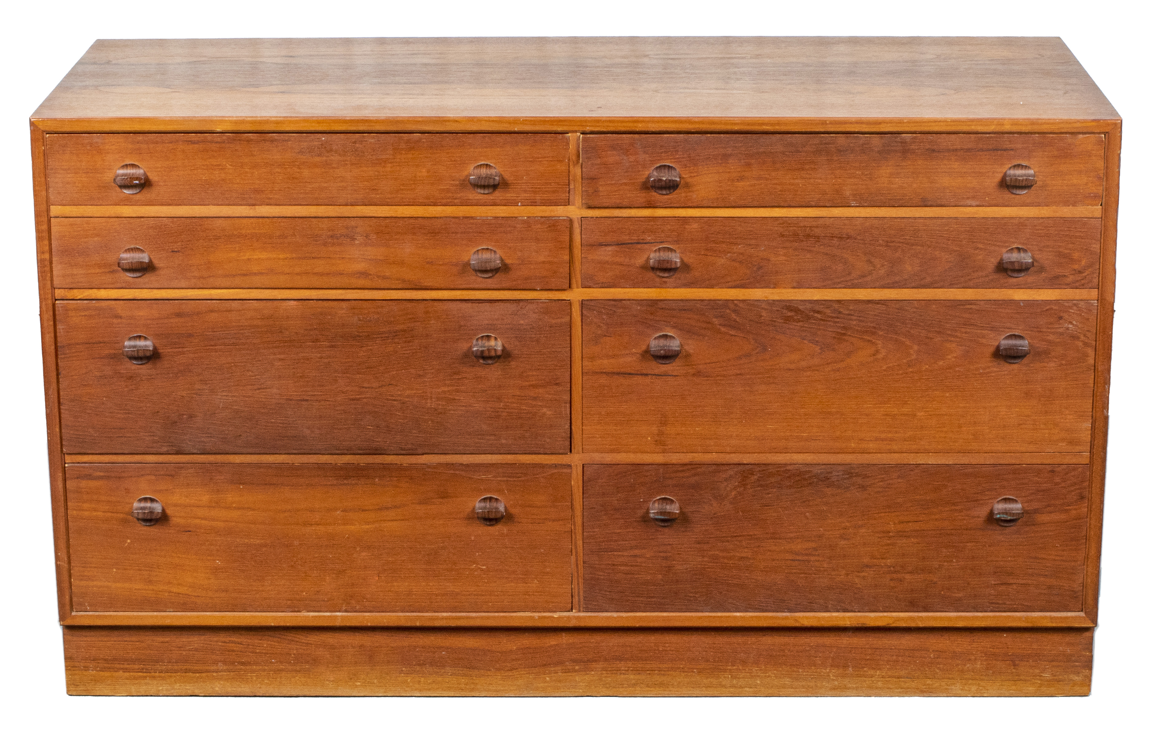 Appraisal: DANISH MODERN TEAK CHEST OF DRAWERS Danish Mid-Century Modern teak