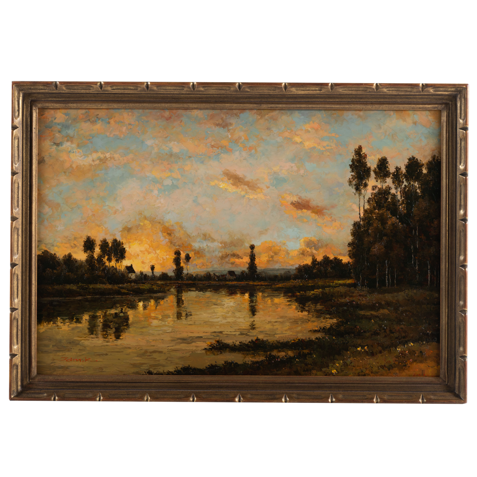 Appraisal: JOHN K EVENINGS EDGE OIL Australian th century Oil on