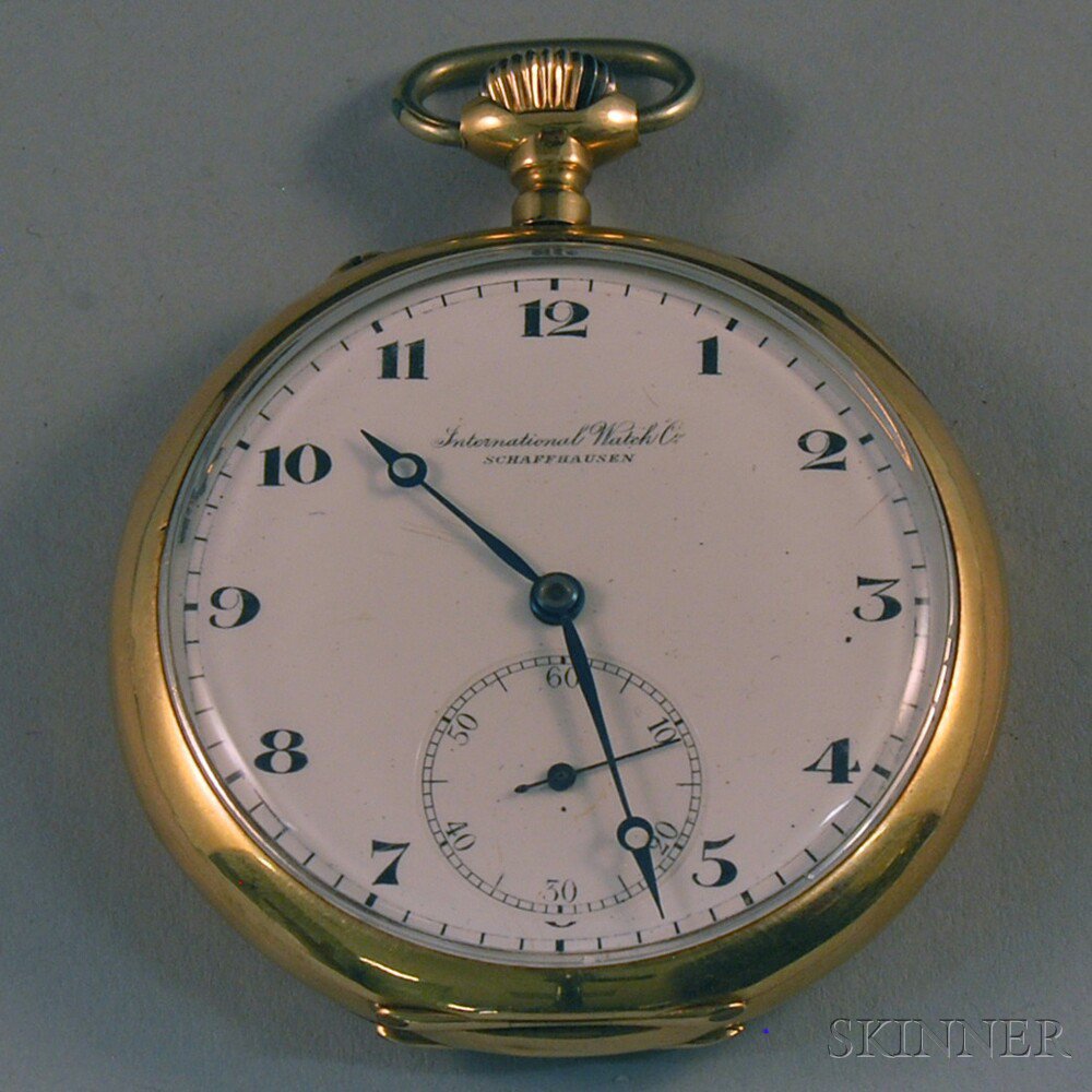 Appraisal: International Watch Co Schaffhausen Open-face Pocket Watch with subsidiary seconds