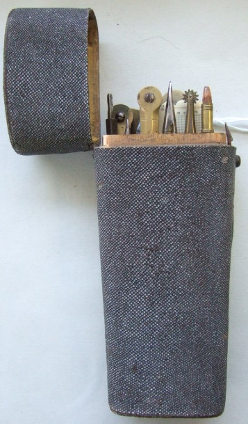 Appraisal: A shagreen cased drawing set early th century containing associated