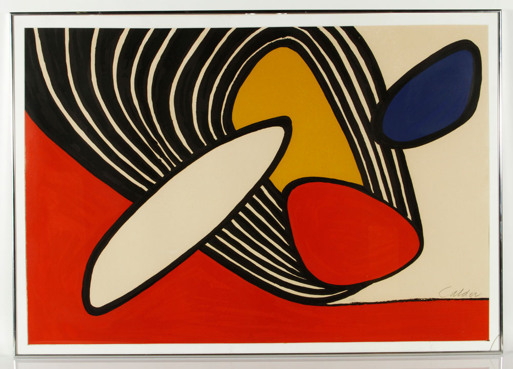 Appraisal: - Calder Navarra Lithograph Alexander Calder - Navarra lithograph on