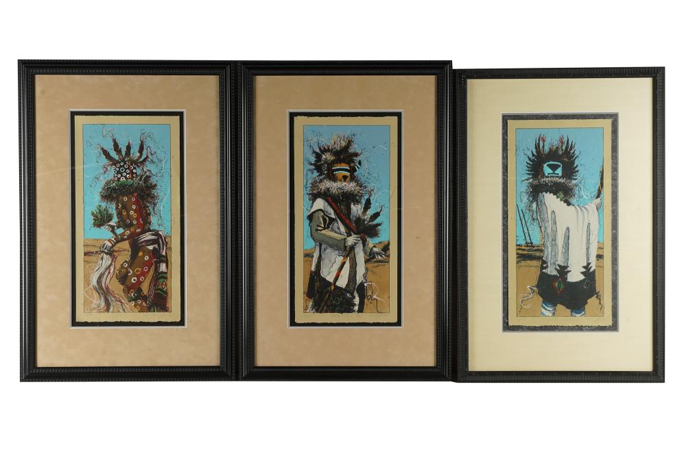 Appraisal: LARRY FODOR B THREE WORKSeach lithograph each signed titled and