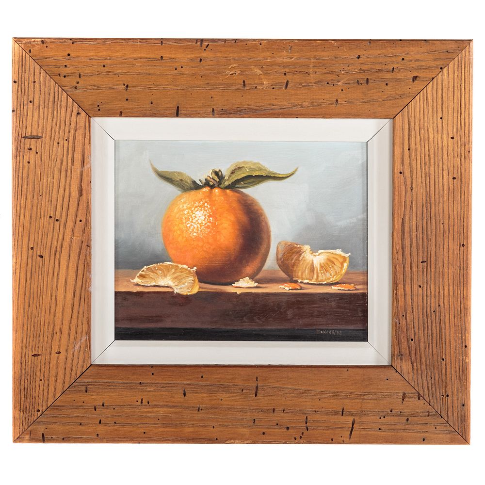 Appraisal: David Zuccarini The Orange oil American b Oil on panel