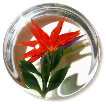 Appraisal: Gordon Smith 'Bird of Paradise' paperweight dated