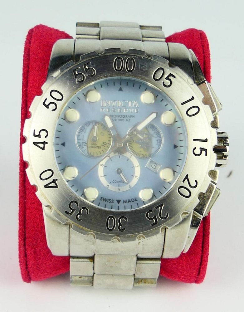 Appraisal: INVICTA RESERVE CHRONOGRAPH W R MT The watch was bought