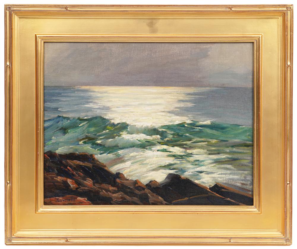 Appraisal: G CIMIOTTI 'NORMAN'S LEDGES AND SHIMMERING SEAS'Gustave Cimiotti America -