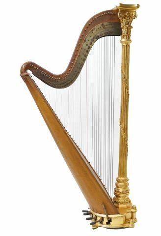 Appraisal: Concert grand pedal harp Browne Buckwell Makers Edgar J Browne