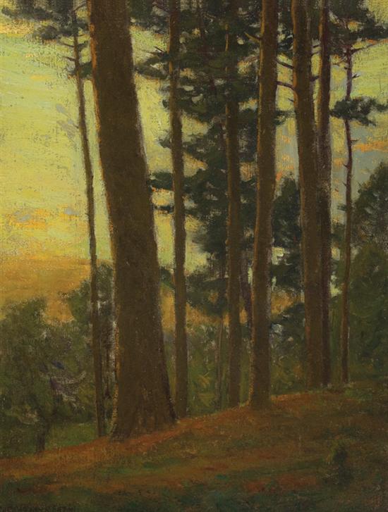 Appraisal: CHARLES WARREN EATON American - Twilight Pines oil on canvas