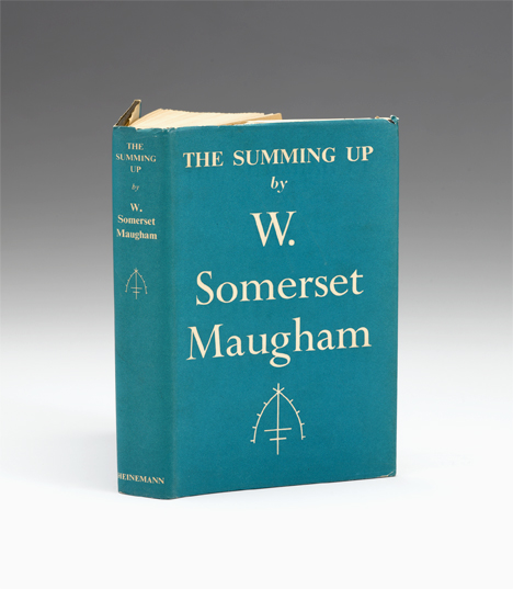 Appraisal: vol Maugham W Somerset The Summing Up London W Heinemann