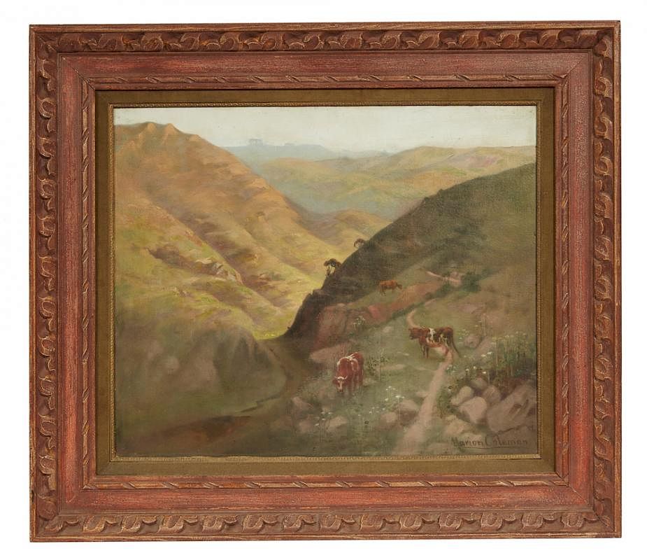 Appraisal: Marion E Drewe Coleman - Painting San Miguel Hills Framed