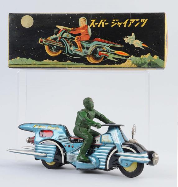 Appraisal: Japanese Tin Litho Friction Super Cycle With extremely rare box