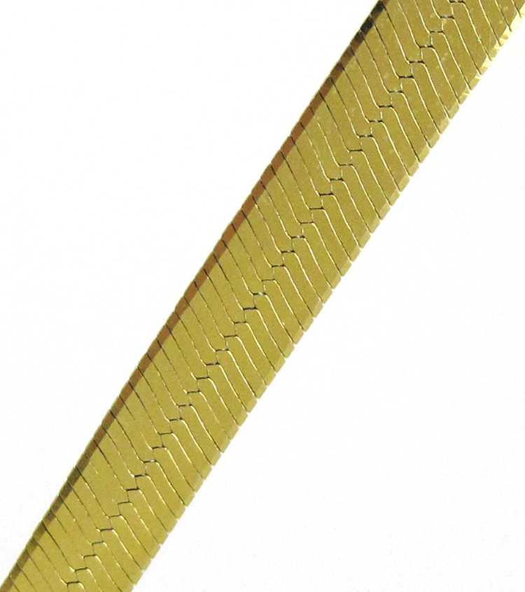 Appraisal: FOURTEEN KARAT GOLD HERRINGBONE CHAIN measuring - inches in length