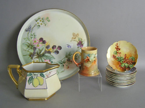 Appraisal: Limoges to include a charger dia bread plates mug and