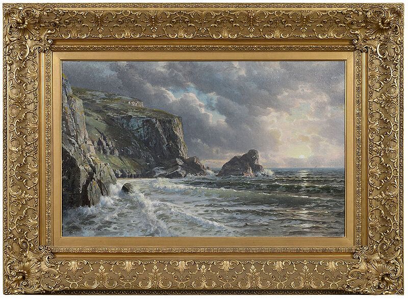 Appraisal: William Trost Richards American - St Margaret's Well Cornwall signed