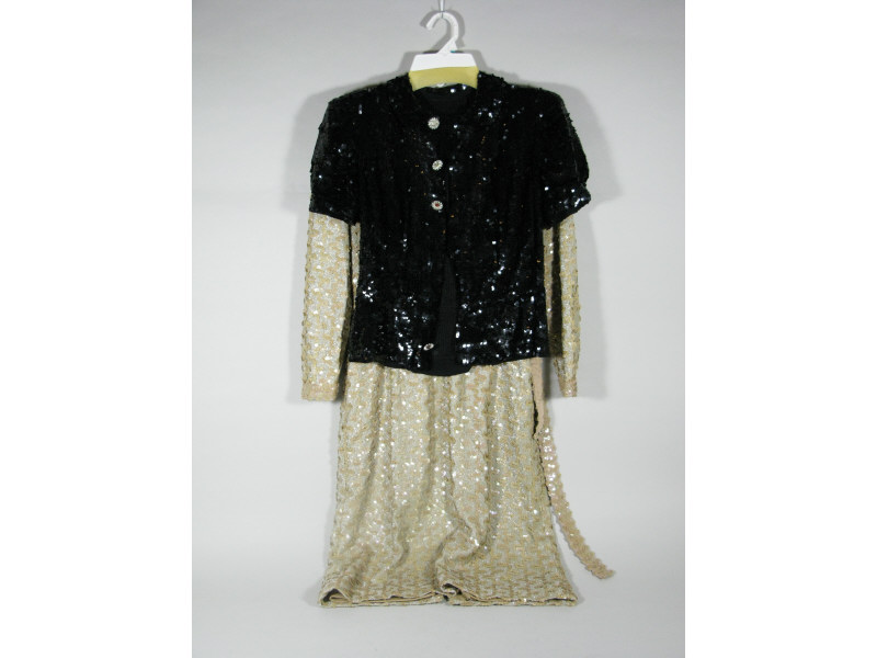 Appraisal: Vintage Sequined Dress and Jacket the first a fun and