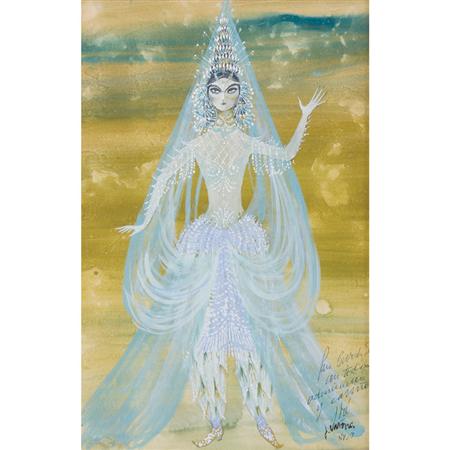 Appraisal: Jose Varona Argentinian b Costume Design for Beverly Sills as