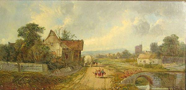 Appraisal: Attributed to Alfred H Vickers British th Century A view