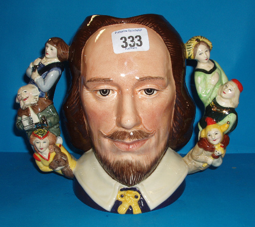 Appraisal: Large Size Two Handled Character Jug William Shakespeare D Limited