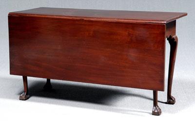 Appraisal: Chippendale drop leaf table mahogany rectangular top with single drop