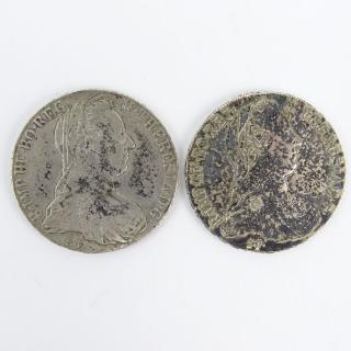 Appraisal: Two Circa Austrian Silver Thalers Two Circa Austrian Silver Thalers