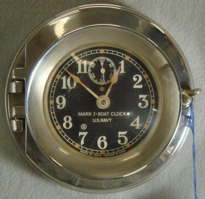 Appraisal: Seth Thomas Mark boat clock US Navy dial chrome plated