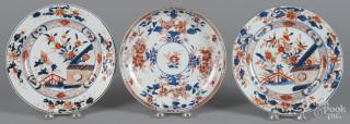 Appraisal: Three Chinese export Imari palette plates late th c ''