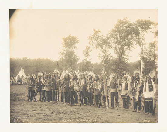 Appraisal: WESTERN PHOTOGRAPHS Rinehart Frank A Band of Sioux Warriors Platinum