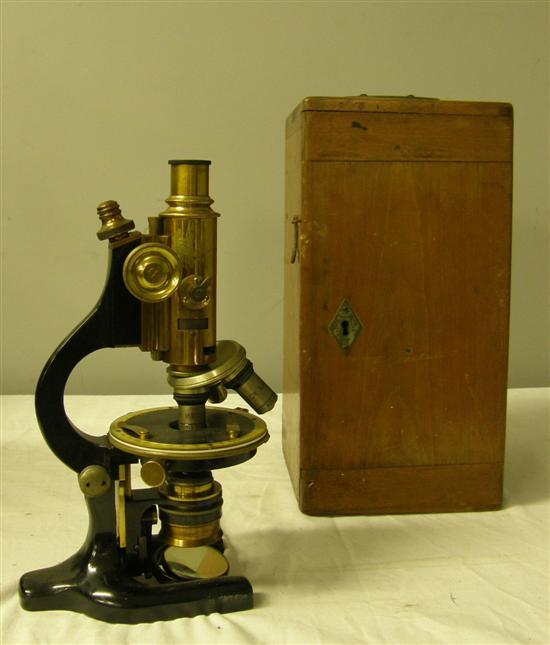 Appraisal: Microscope in wooden case