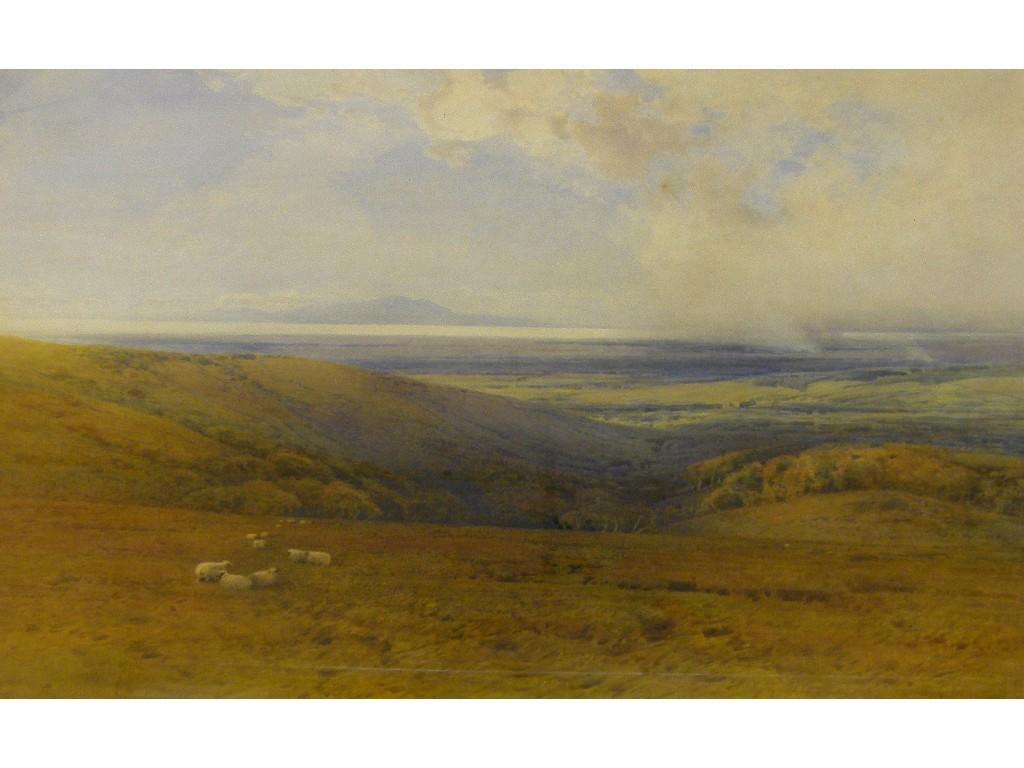 Appraisal: Late th century School - sheep in a rural landscape