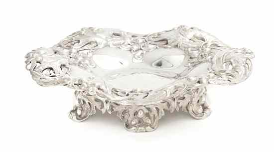 Appraisal: An American Sterling Silver Footed Dish Gorham the lobed bowl