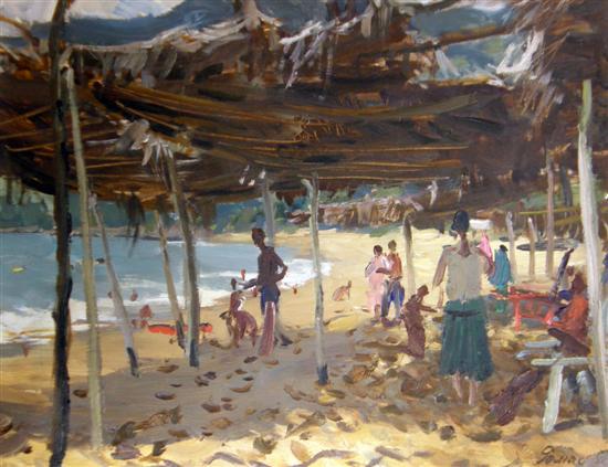 Appraisal: Yakov Romas Russian - 'Acapulco Beach' signed and dated '